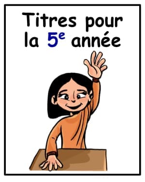 Titres : 5e année