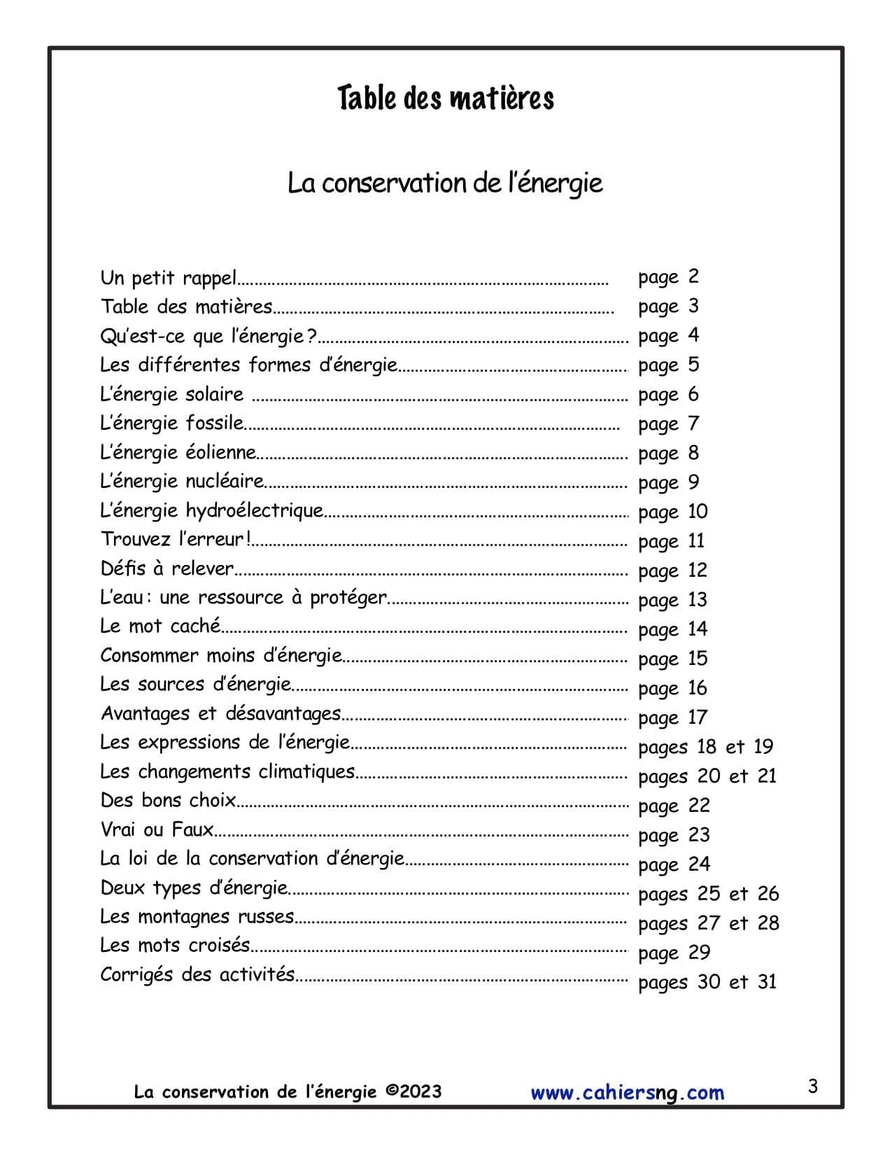 La conservation de l'énergie (5e) - Nouvelle série ! – Image 2