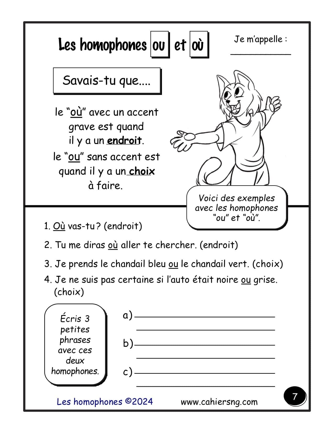 Les homophones - (4e/5e) - NOUVEAU FORMAT ! – Image 2