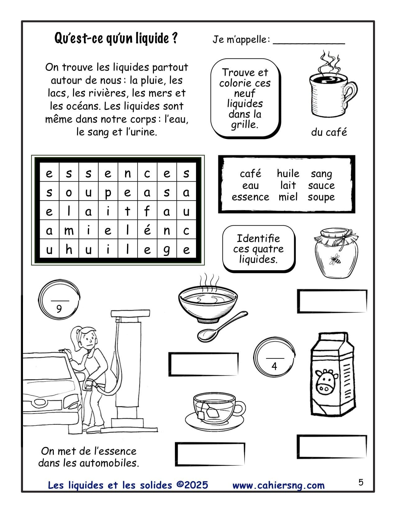 Les liquides et les solides (2e/3e) - Nouvelle série ! - NOUVEAUTÉ ! – Image 3