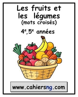 Mots croisés sur les fruits et les légumes - (4e et 5e)