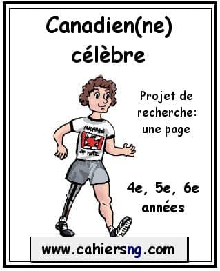 Canadien(ne) célèbre - PDF 4e, 5e, 6e années