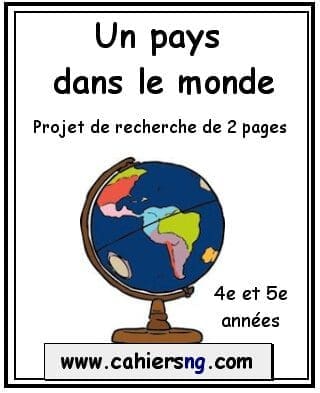 Projet sur un pays - PDF - 4e, 5e années