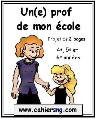 Un(e) prof de mon école - PDF  - (4e/5e/6e)