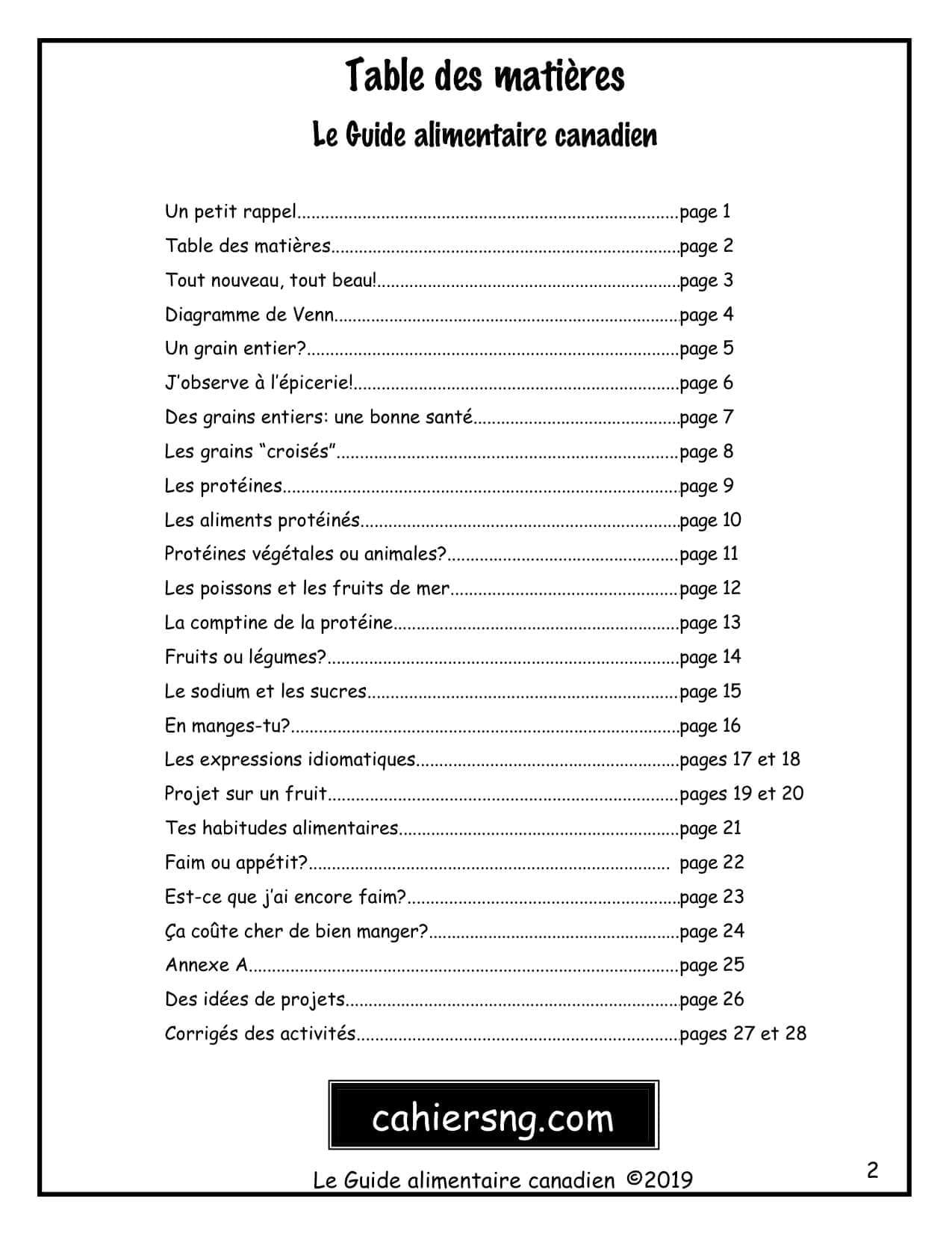 Le Guide alimentaire canadien - PDF (4e/5e) – Image 3