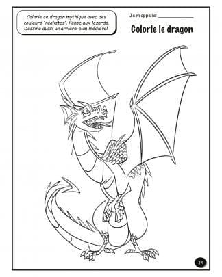 Le Moyen Âge - version allégée (4e/5e) - Le dragon
