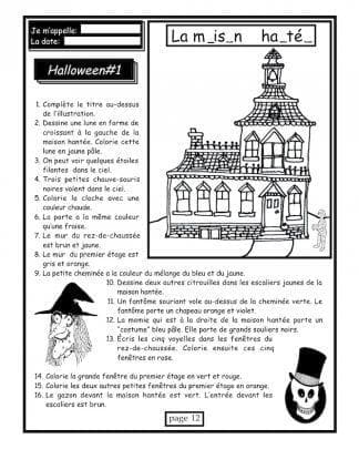 Lis et reproduis (4e/5e) - Halloween