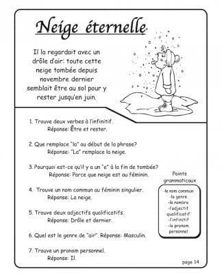 On jase de phrases ! (5e/6e) - Neige éternelle
