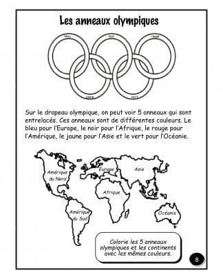 Les jeux olympiques d'été - (3e/4e) - Les anneaux olympiques