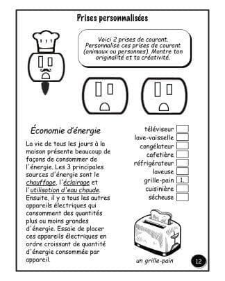 L'électricité - (6e) - Les prises personnalisées