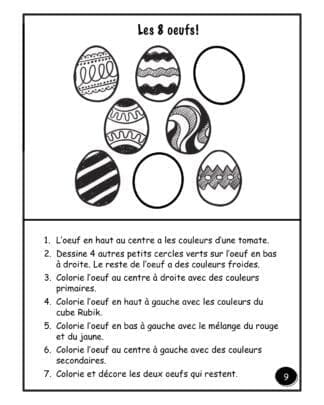 Pâques - (3e/4e année) - Les 8 oeufs
