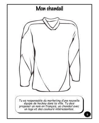 La soirée du hockey - Mon chandail