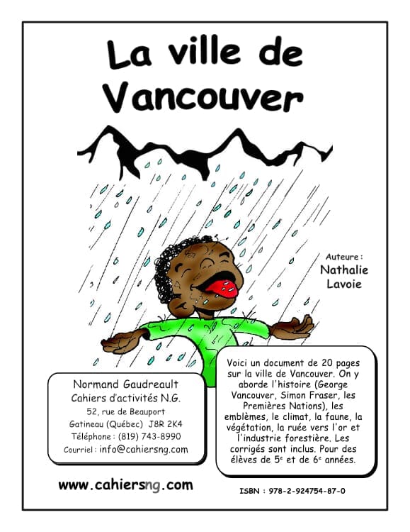 Villes du Canada : Vancouver - (5e/6e) - NOUVEAUTÉ !!