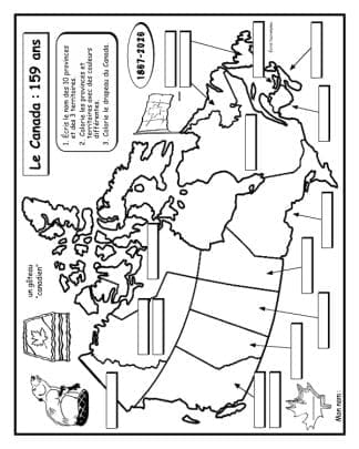 Carte du Canada