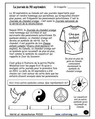 Vérité et réconciliation (5e/6e) - 30 septembre