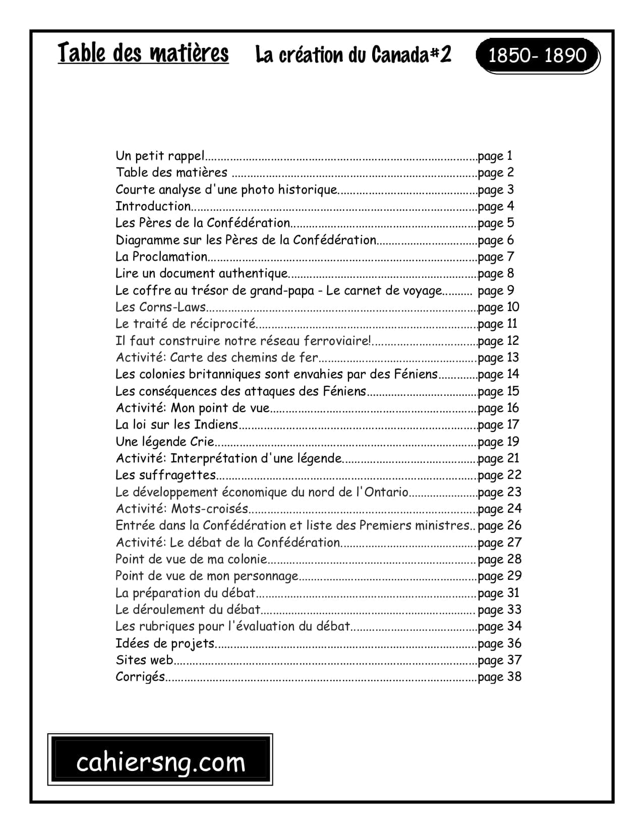 La création du Canada#2 (1850-1890) 8e -PDF – Image 2