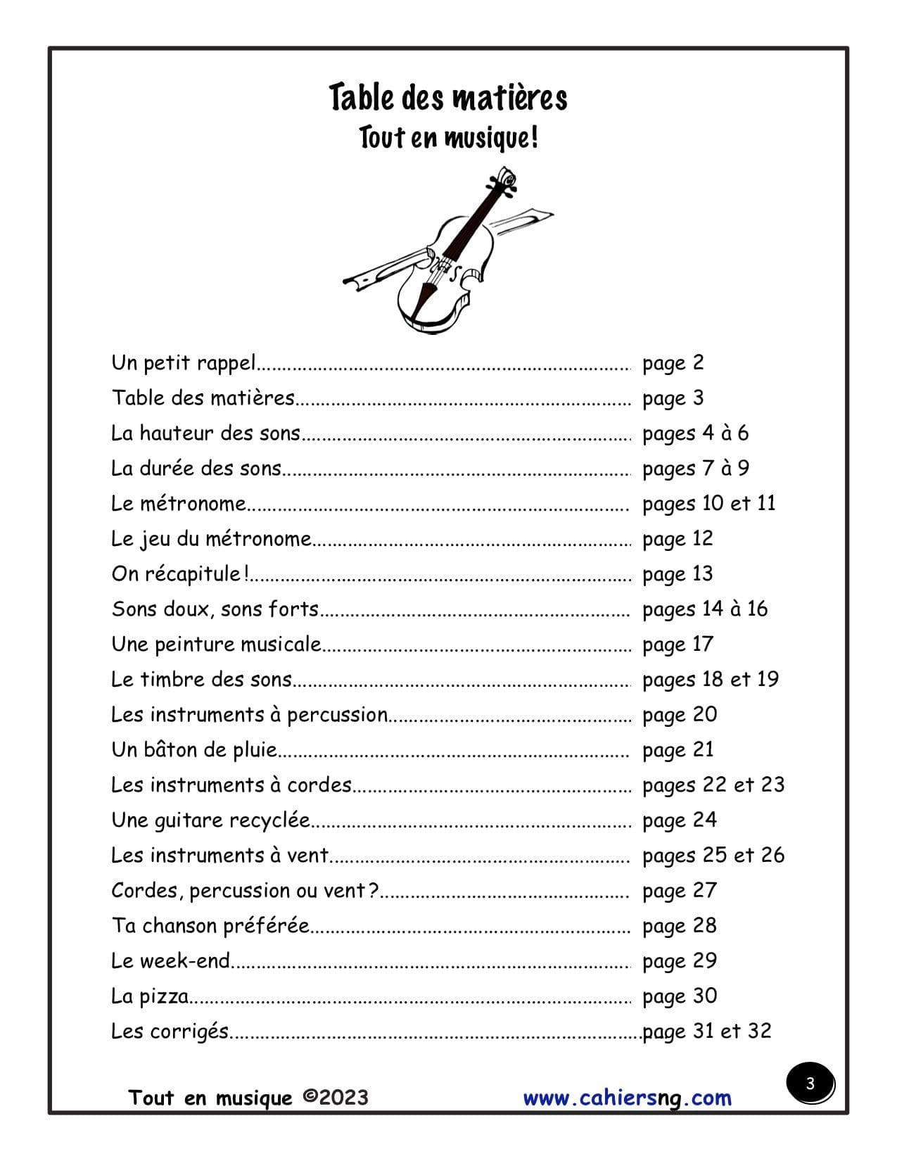 Tout en musique ! (3e/4e) - NOUVEAUTÉ ! – Image 2