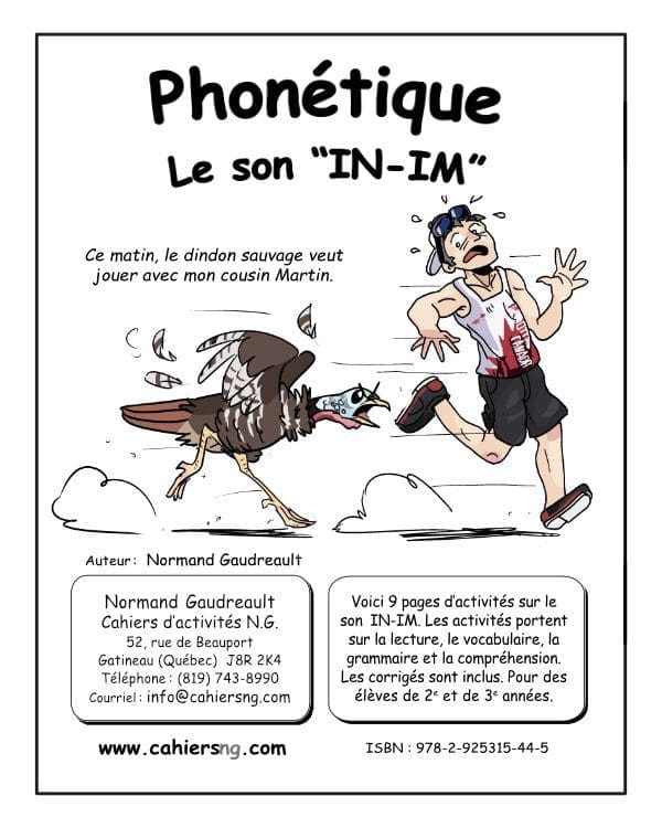 Phonétique - Le son IN-IM  (2e/3e années) - GRATUIT !