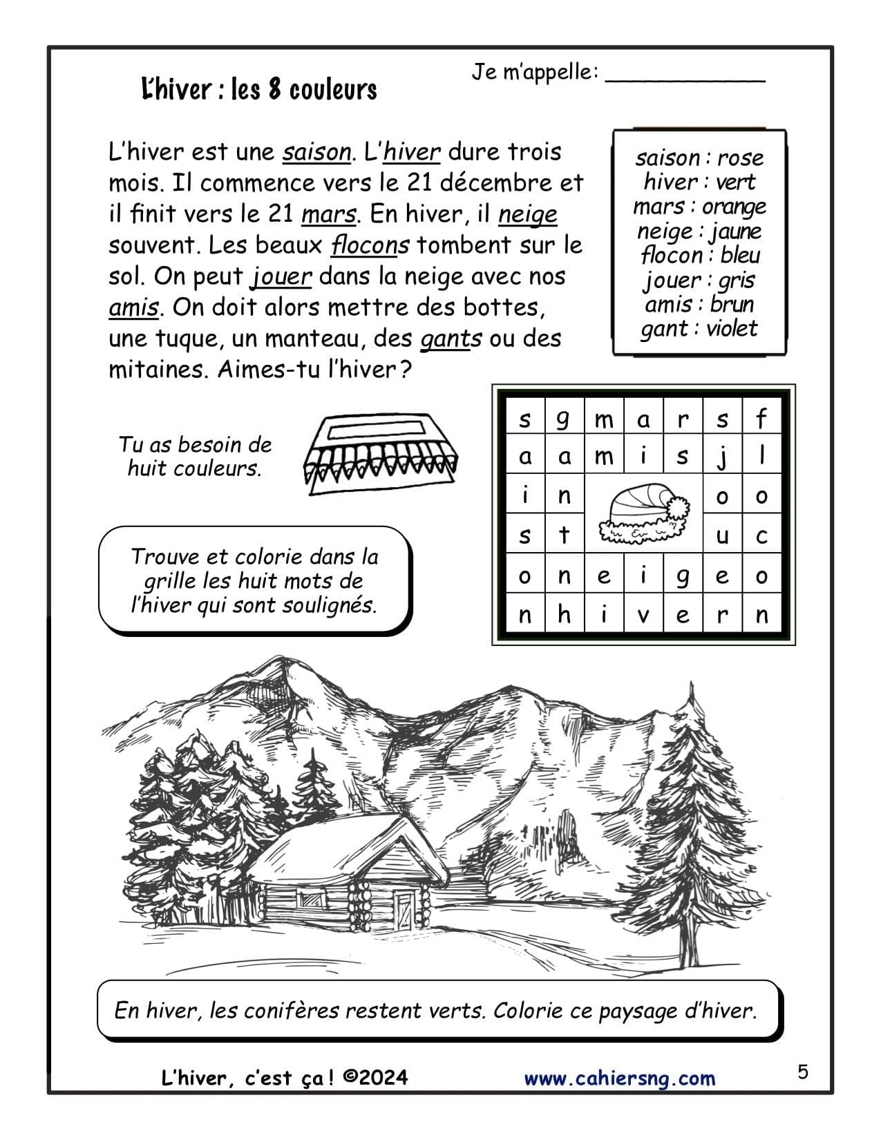 L'hiver, c'est ça ! (4e/5e) - NOUVEAUTÉ ! – Image 3