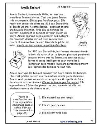 Le vol - (6e) - Amelia