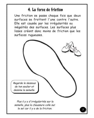 Les forces – “HYBRIDE” (3e année) - La friction