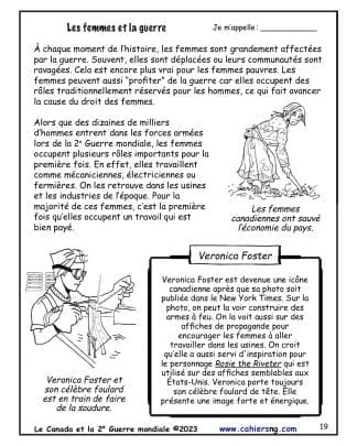 Le Canada et la 2e Guerre mondiale (6e/7e) - Les femmes