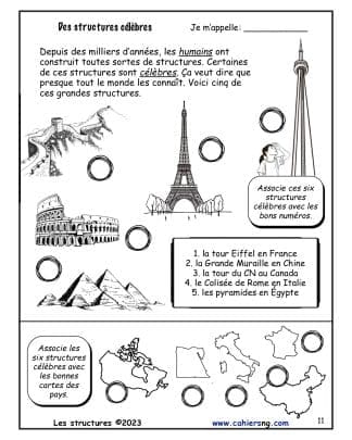 Les structures (3e/4e) - Structures célèbres