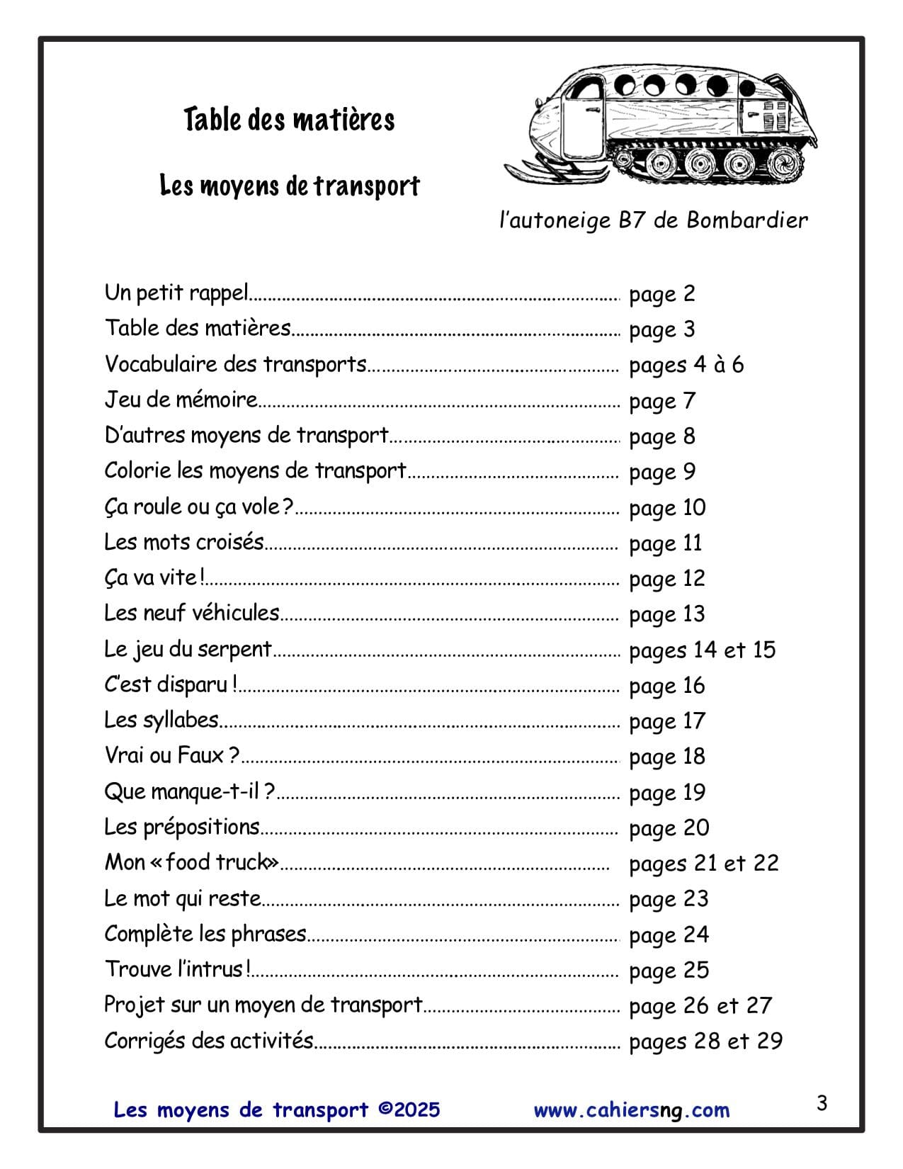 Les moyens de transport - Core French - (4e/5e)- NOUVEAUTÉ ! – Image 2