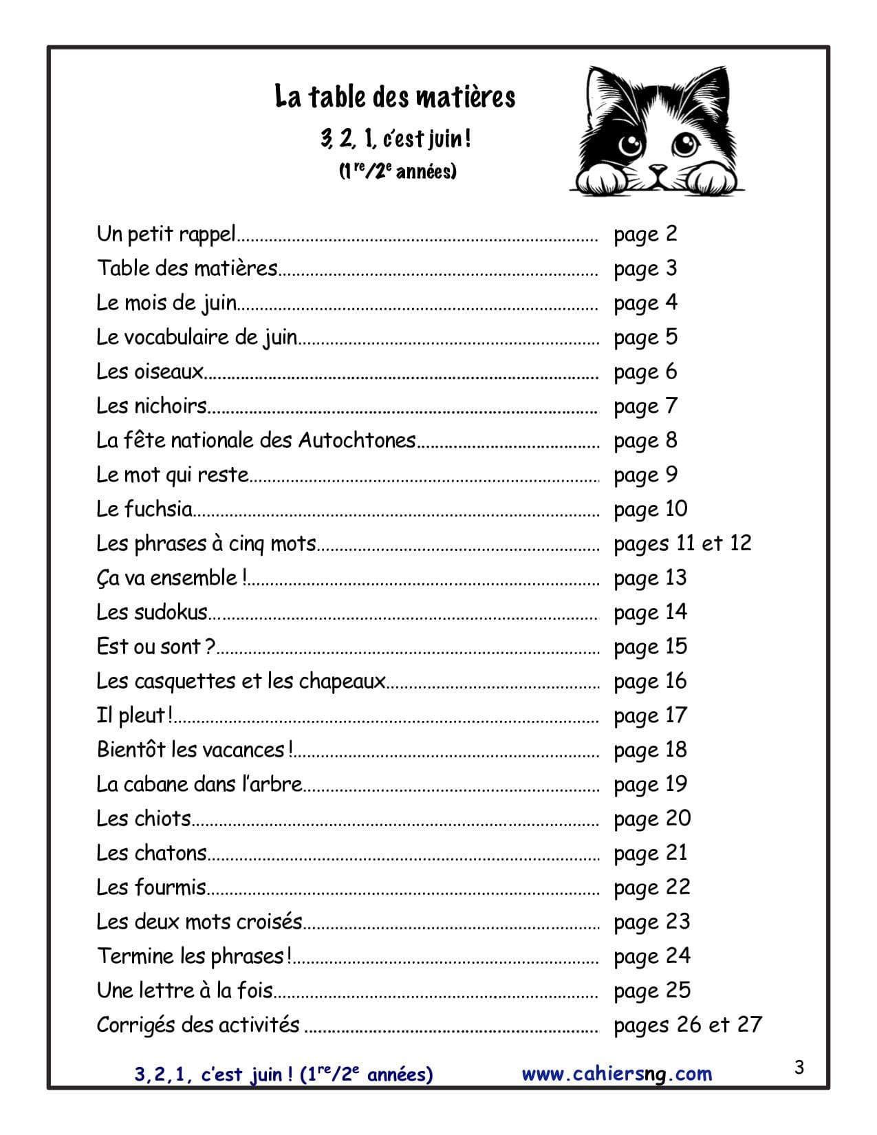 3, 2, 1, c'est juin ! - 1re/2e années - NOUVEAUTÉ ! – Image 2