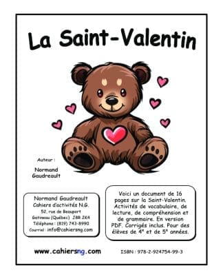La Saint-Valentin - 4e/5e années