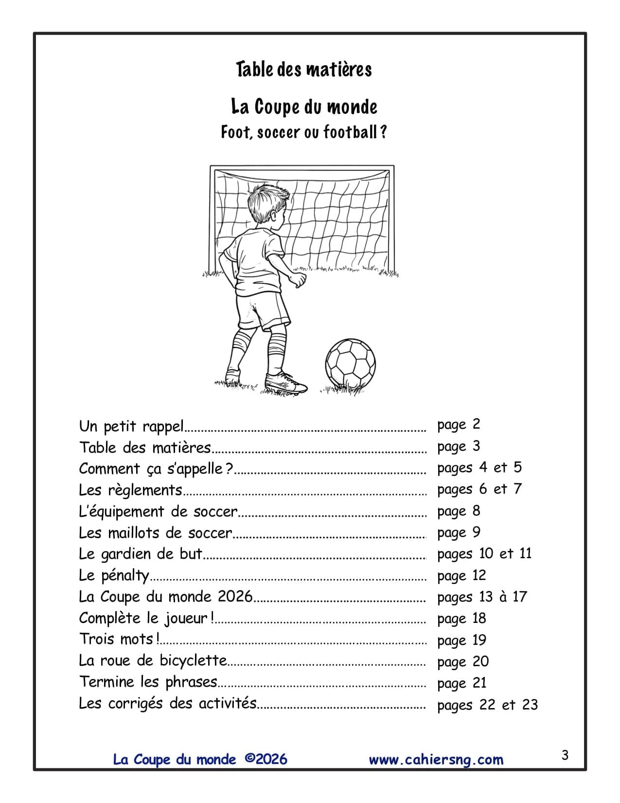 La Coupe du monde (5e/6e années) - Foot, soccer ou football ? NOUVEAUTÉ ! – Image 2